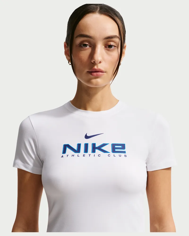 Nike Kurzarm-T-Shirt (Damen) - Weiß Weiß