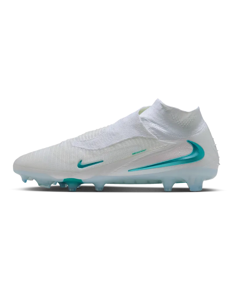 Nike Phantom 6 High Elite Fußballschuh für normalen Rasen - Weiß Weiß