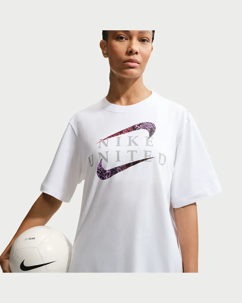 Nike United Fußball-T-Shirt für Damen - Weiß Weiß
