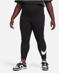 Nike Sportswear Classics Trainings-Leggings mit Grafik und hohem Bund für Damen - Schwarz Schwarz