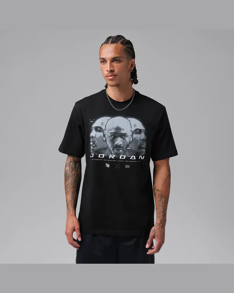 Jordan Sport T-Shirt mit Grafik und Dri-FIT-Technologie für Herren - Schwarz Schwarz