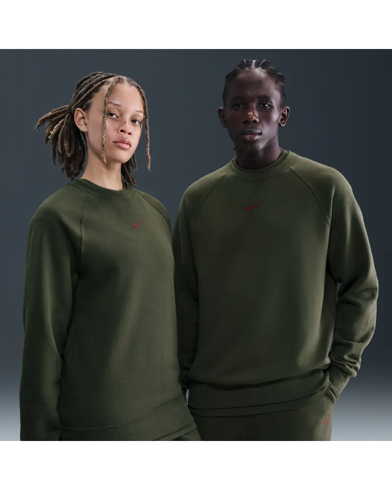Nike NOCTA CS Fleece-Pullover mit Rundhalsausschnitt (Herren) - Grün Grün