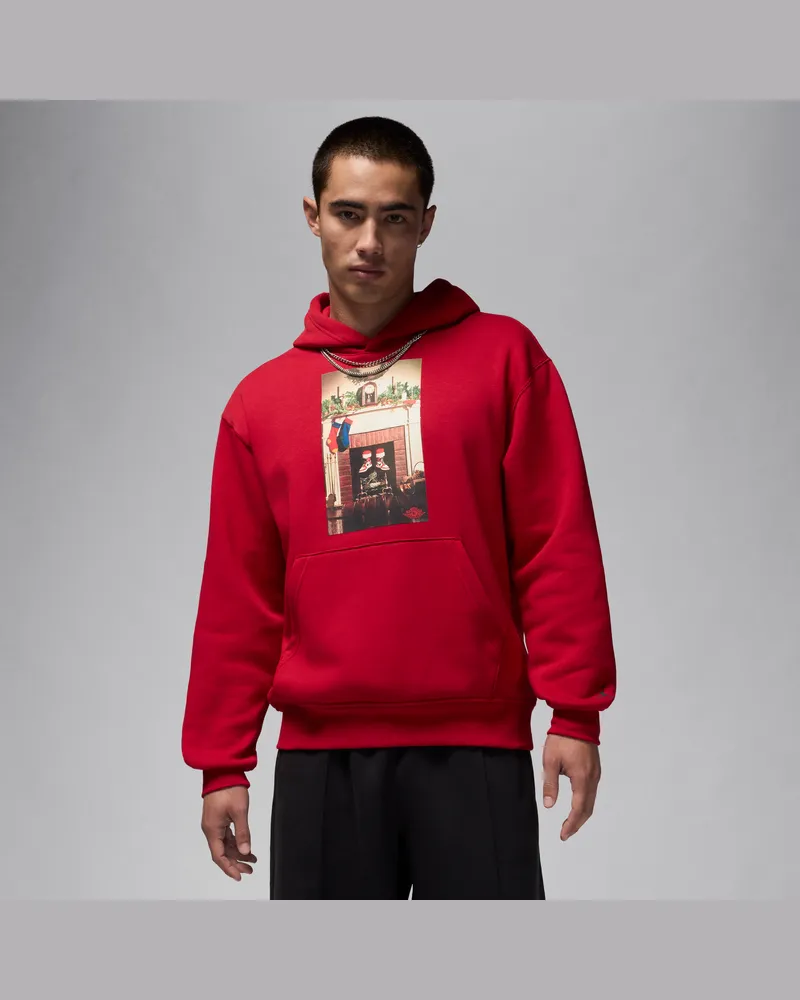 Jordan Jumpman "Chimney" Fleece-Hoodie für Herren - Rot Rot