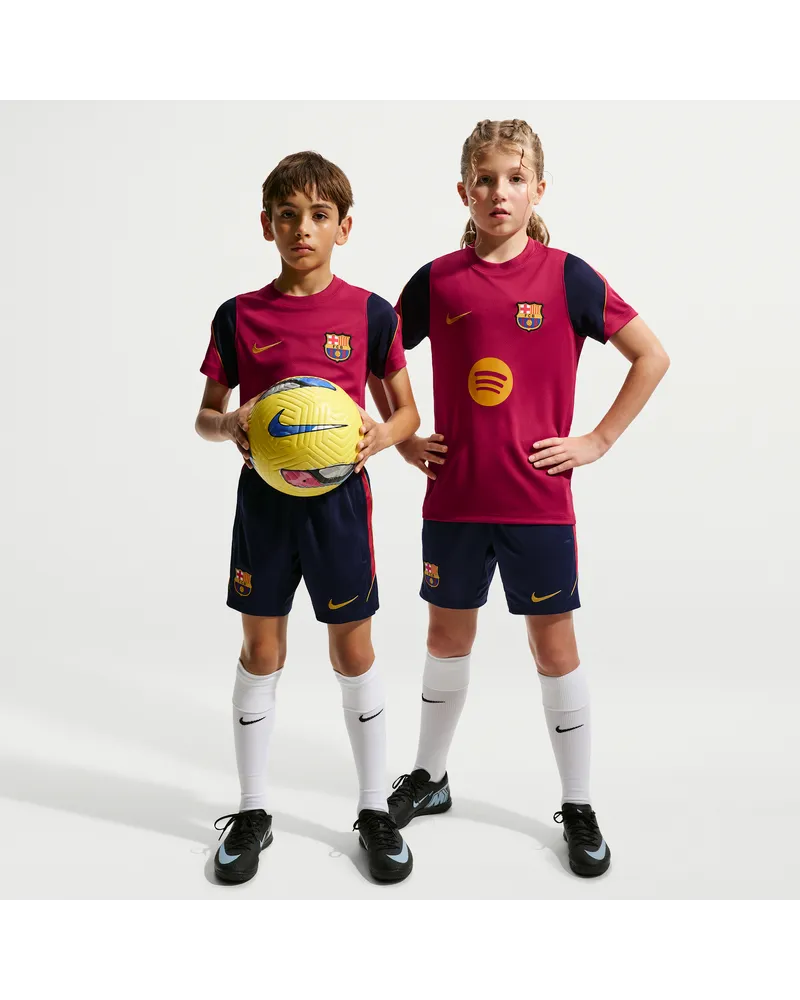 Nike FC Barcelona Strike  Dri-FIT Strick-Fußballshorts für ältere Kinder - Blau Blau