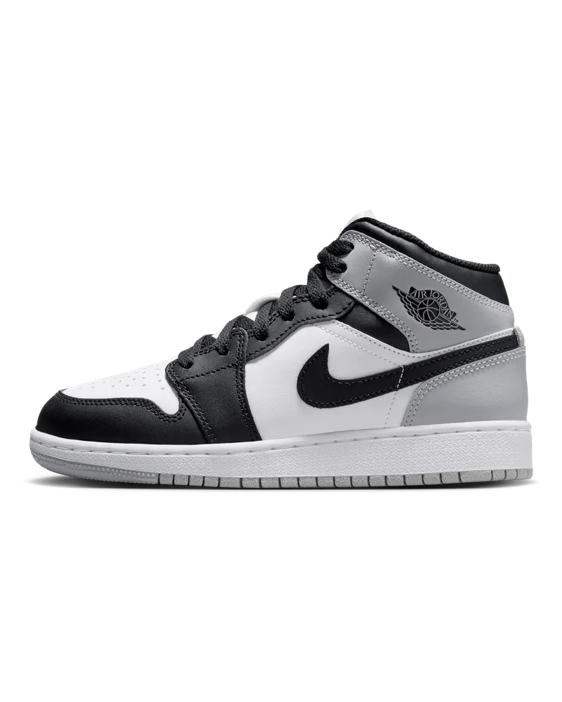 Jordan Air  1 Mid Schuh für ältere Kinder - Weiß Weiß