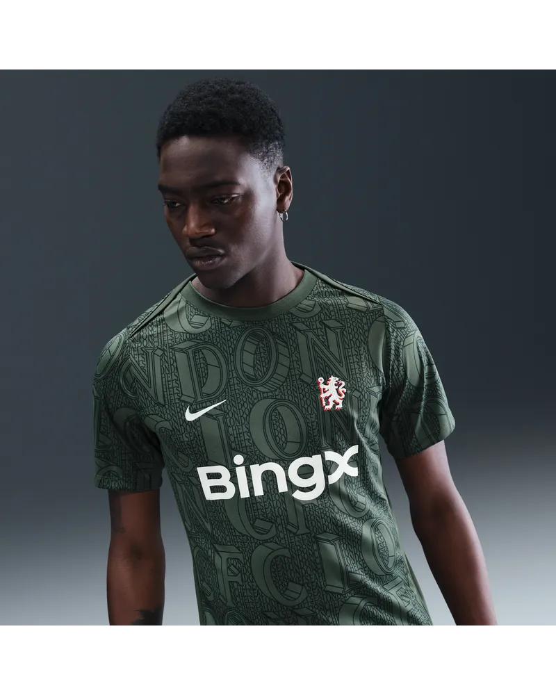 Nike FC Chelsea Academy Pro  Dri-FIT Pre-Match-Fußballoberteil (Herren) - Grün Grün