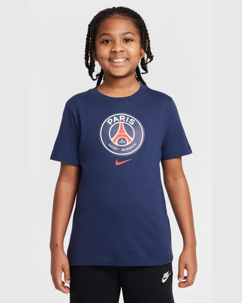 Nike Paris Saint-Germain  Fußball-T-Shirt (ältere Kinder) - Blau Blau