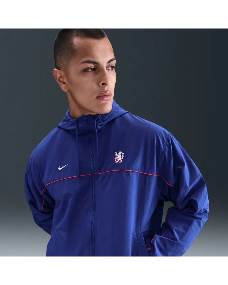 Nike FC Chelsea Club  Football-Jacke mit Kapuze (Herren) - Blau Blau