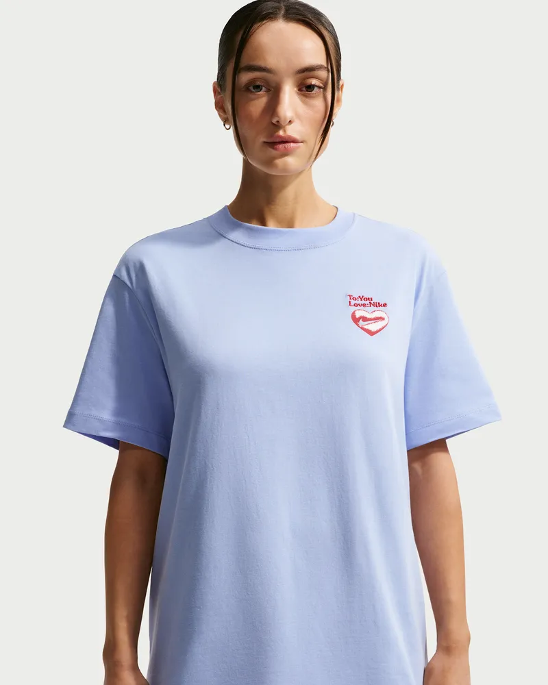 Nike Oversize-T-Shirt für Damen - Blau Blau