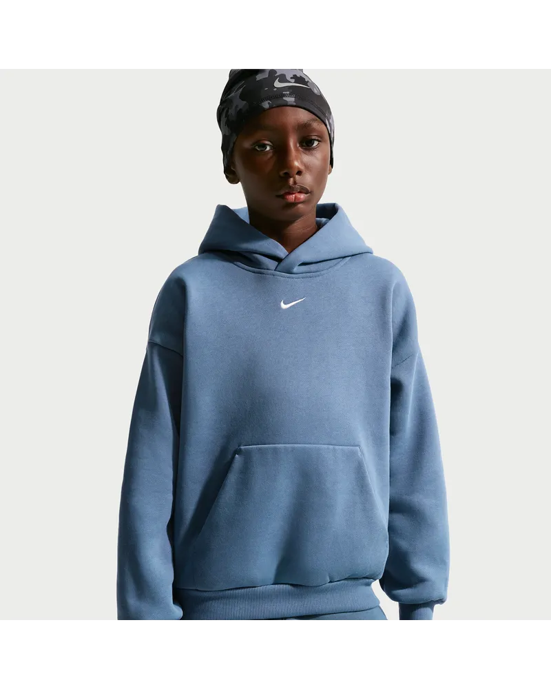 Nike Solo Swoosh Fleece-Hoodie (ältere Kinder) - Blau Blau