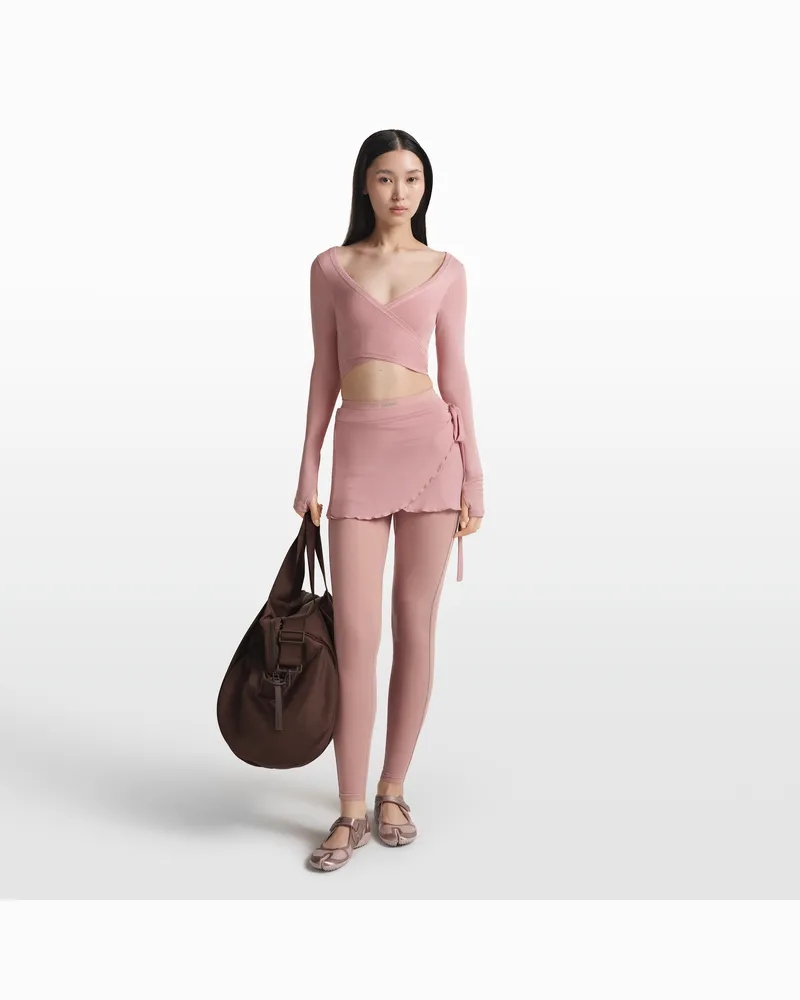 Nike SKIMS Wickelrock aus dehnbarem Strickmaterial (Damen) - Pink Pink