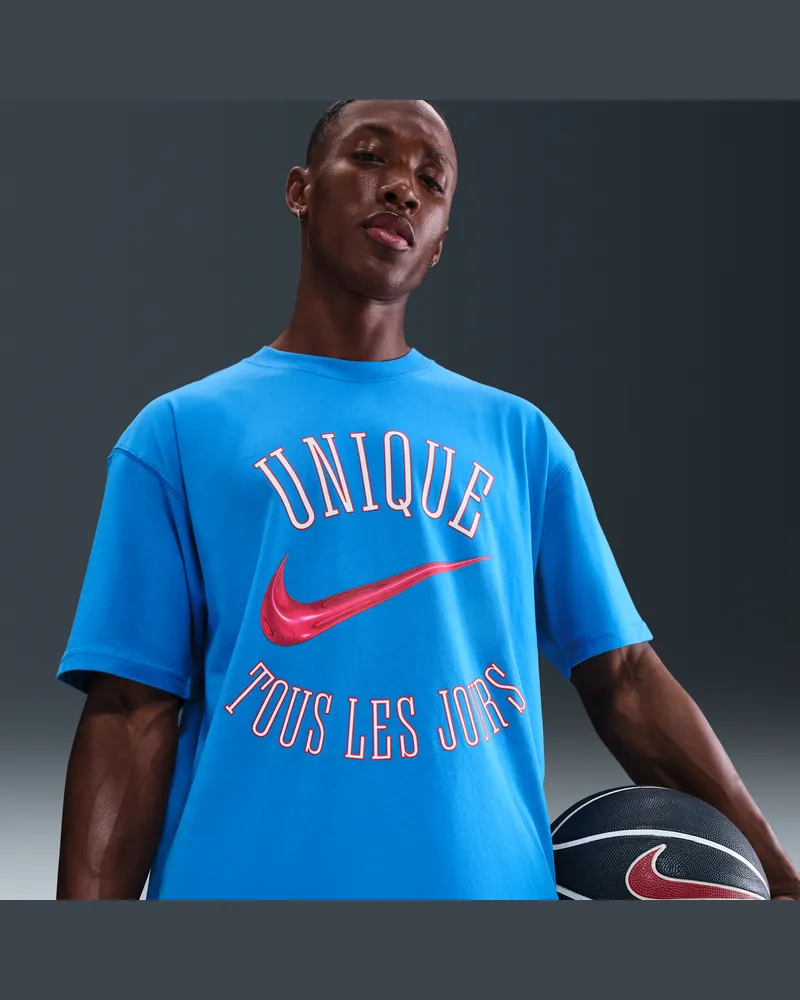 Nike Victor Wembanyama Basketball-T-Shirt (Herren) - Blau Blau