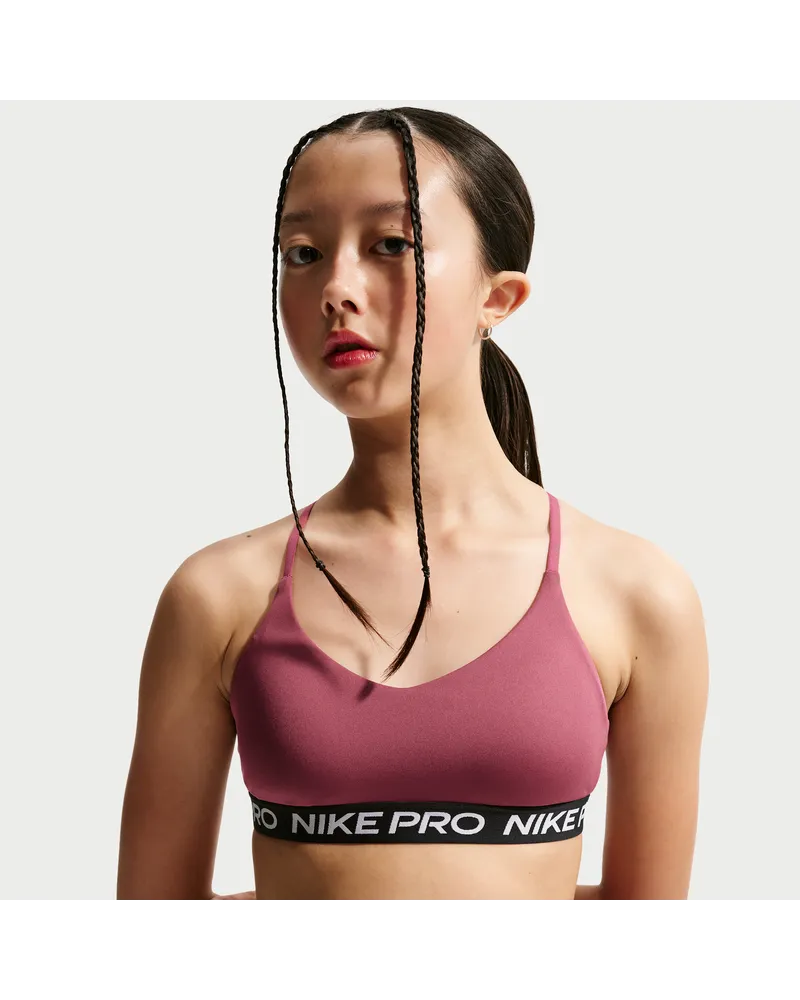 Nike Pro Indy Sport-BH (ältere Kinder, Mädchen) - Rot Rot