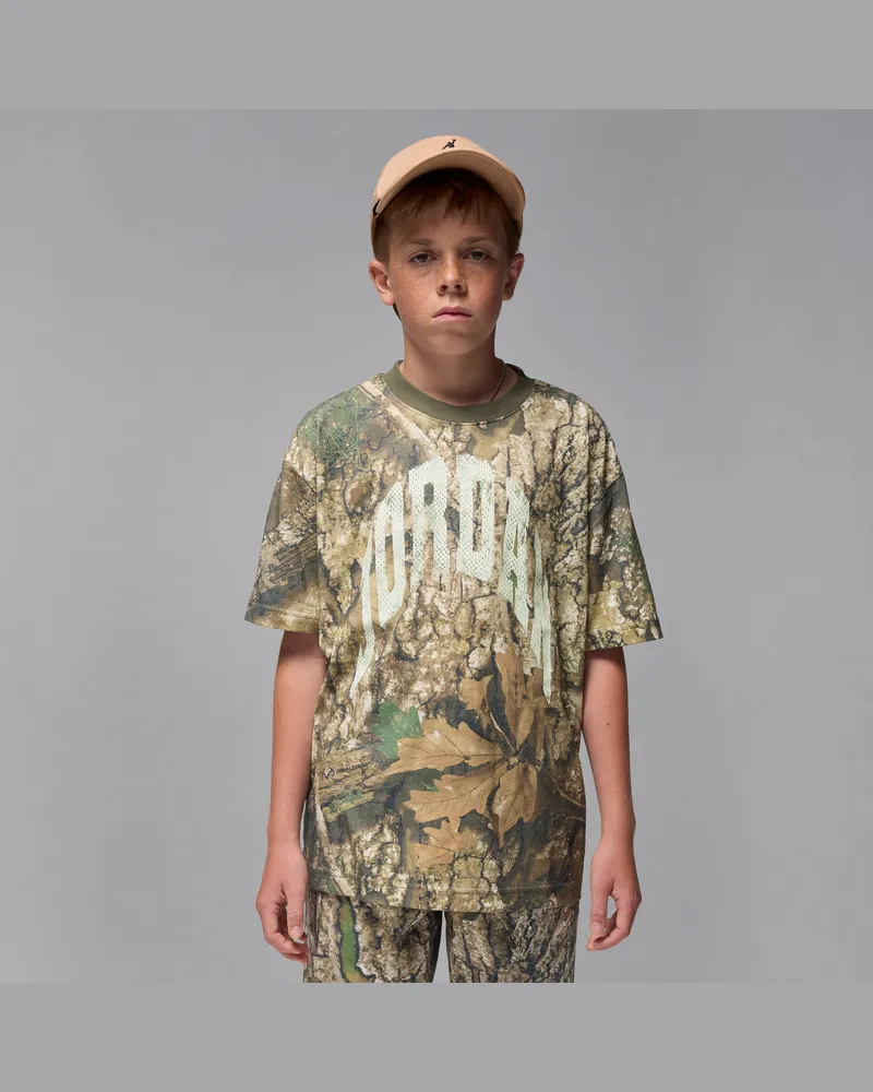 Jordan MVP T-Shirt mit Schriftzug im Used-Look (ältere Kinder) - Grün Grün