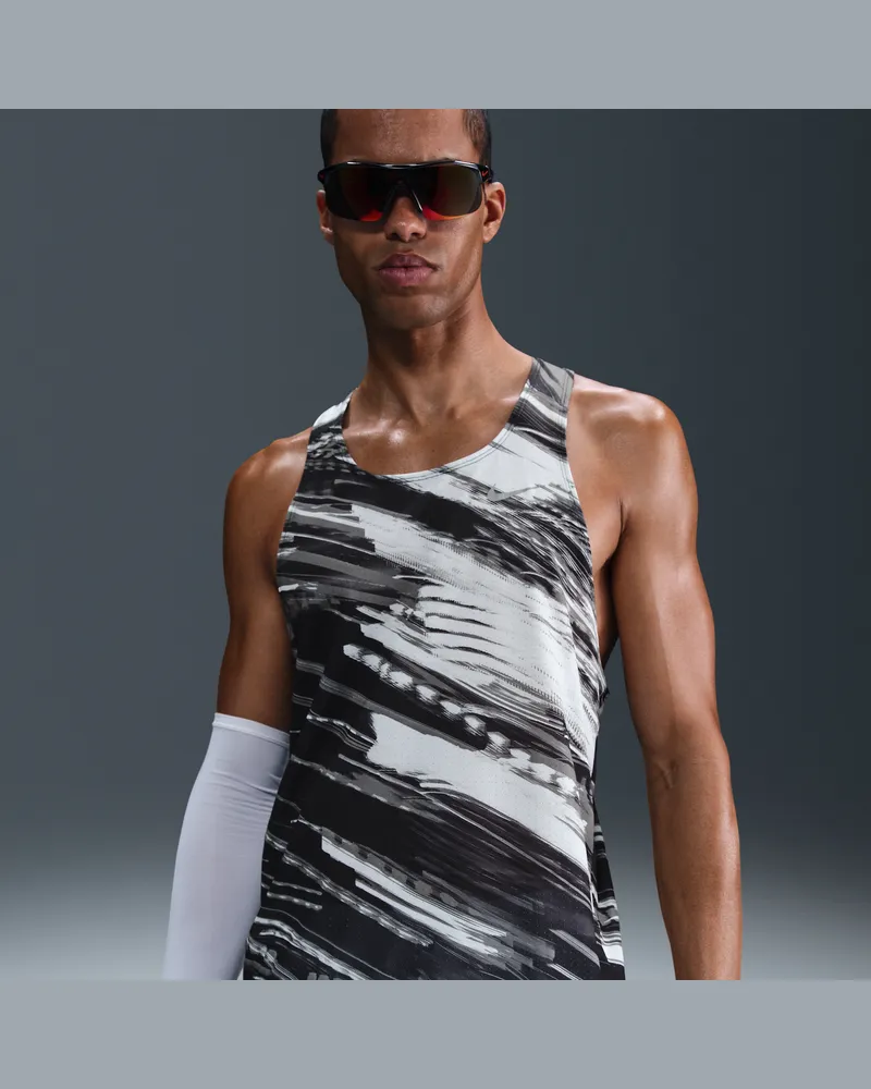 Nike Fast Dri-FIT Lauf-Singlet (Herren) - Grau Grau