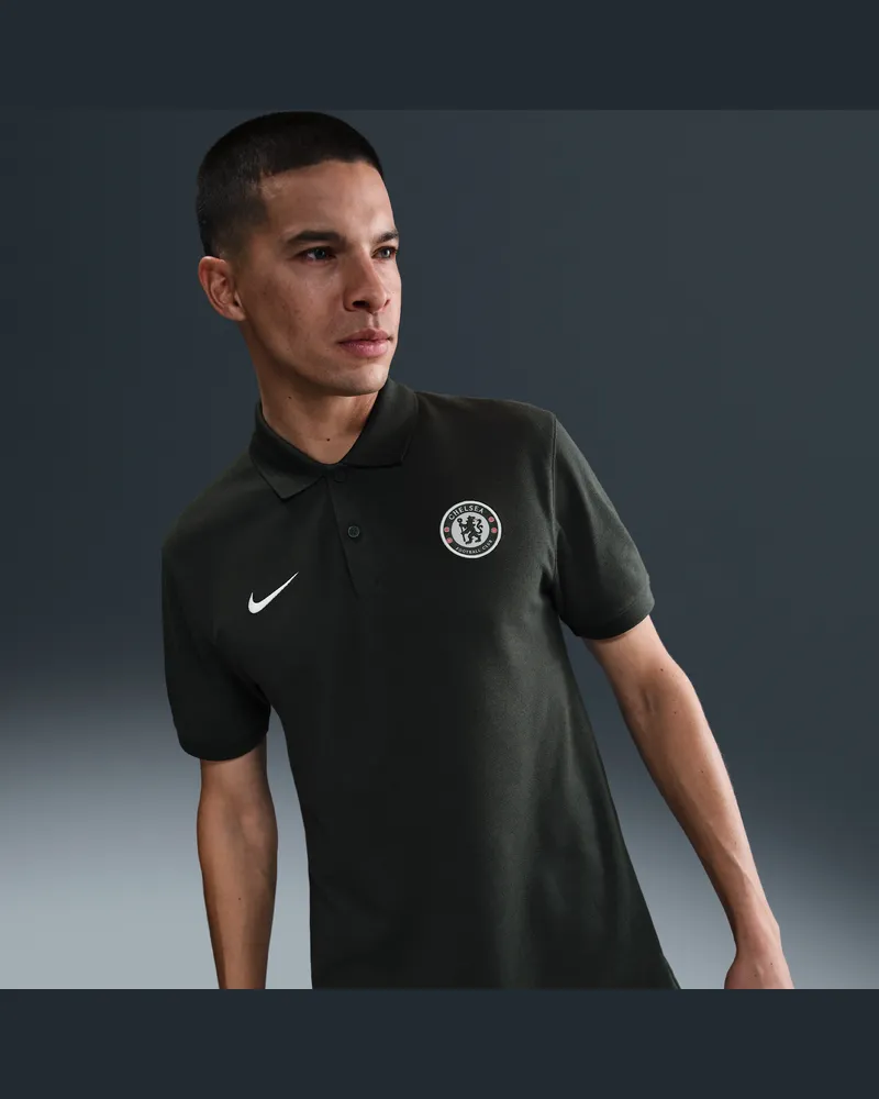 Nike FC Chelsea The  Polo Nike Dri-FIT Fußball-Poloshirt (Herren) - Grün Grün