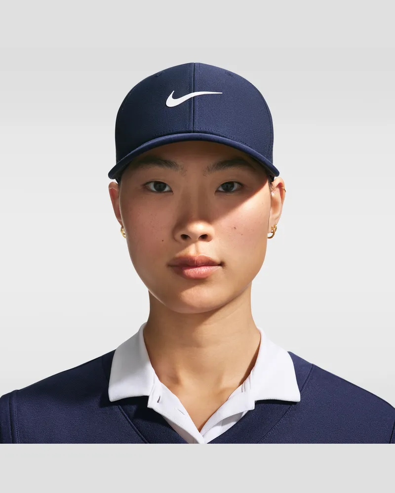 Nike Rise Dri-FIT ADV strukturierte SwooshFlex-Golfcap - Blau Blau
