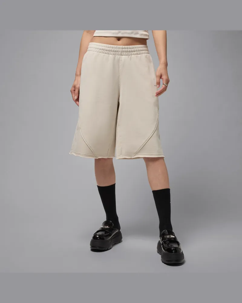 Jordan Flight Fleece Big Shorts aus French Terry (Damen) - Braun Braun