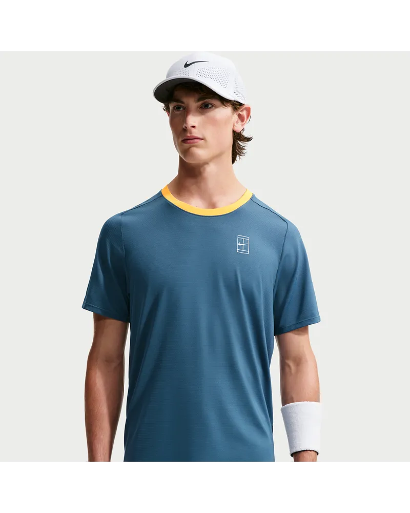 Nike Court Advantage Dri-FIT Tennisoberteil (Herren) - Blau Blau