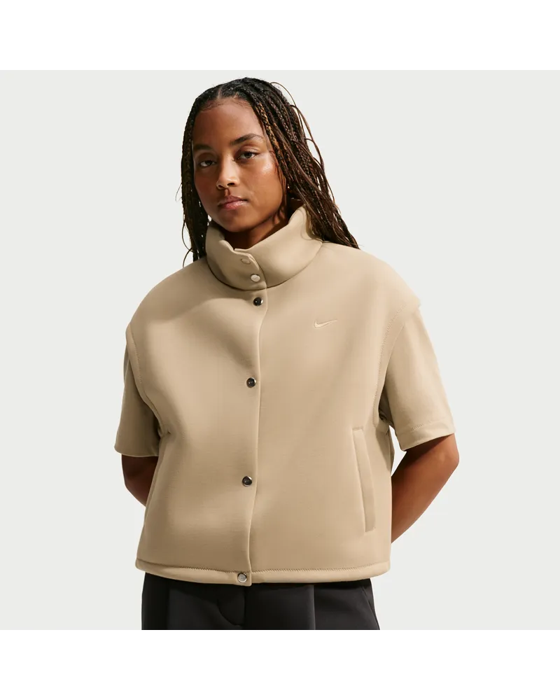 Nike Pregame Fleece weite Weste (Damen) - Braun Braun