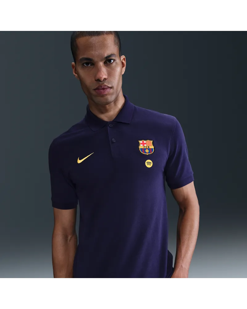 Nike FC Barcelona "The  Polo" Nike Dri-FIT Fußball-Poloshirt (Herren) - Lila Lila