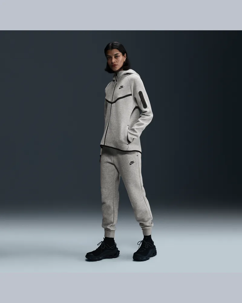 Nike Sportswear Tech Fleece Jogginghose mit mittelhohem Bund für Damen - Grau Grau