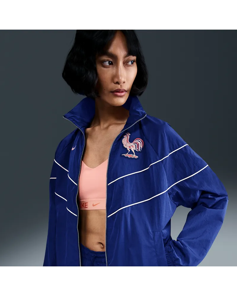 Nike FFF Windrunner  Web-Fußballjacke mit UV-Schutz (Damen) - Blau Blau