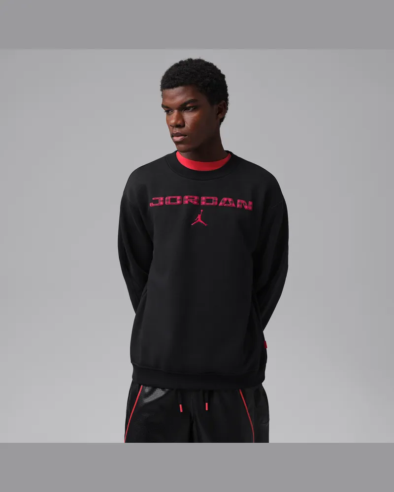 Jordan Brooklyn Sweatshirt aus Fleece mit Rundhalsausschnitt (Herren) - Schwarz Schwarz