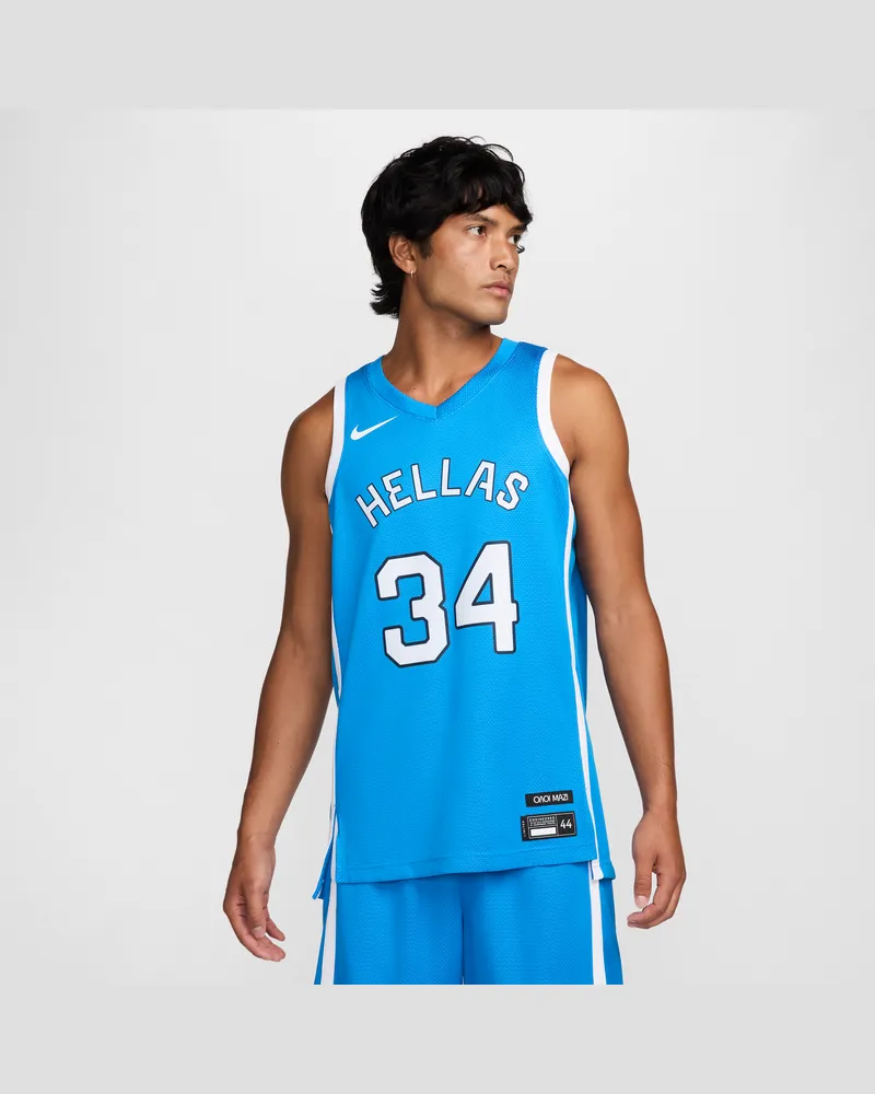 Nike Giannis Antetokounmpo Griechenland Limited Road  Basketball-Replica-Trikot (Herren) - Blau Blau