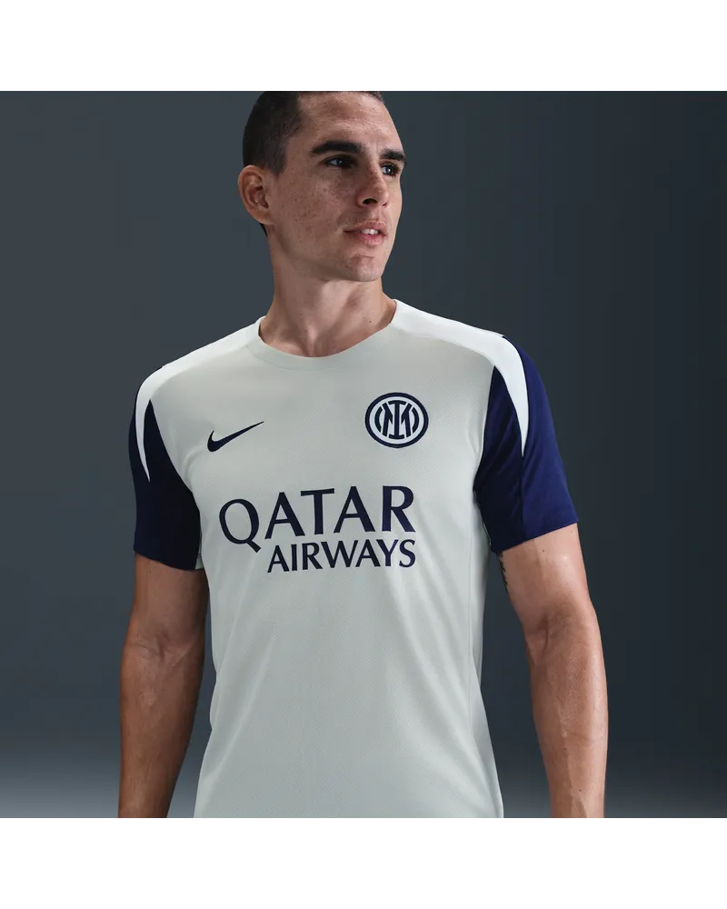 Nike Inter Mailand Strike  Dri-FIT Kurzarm-Fußballoberteil (Herren) - Grau Grau