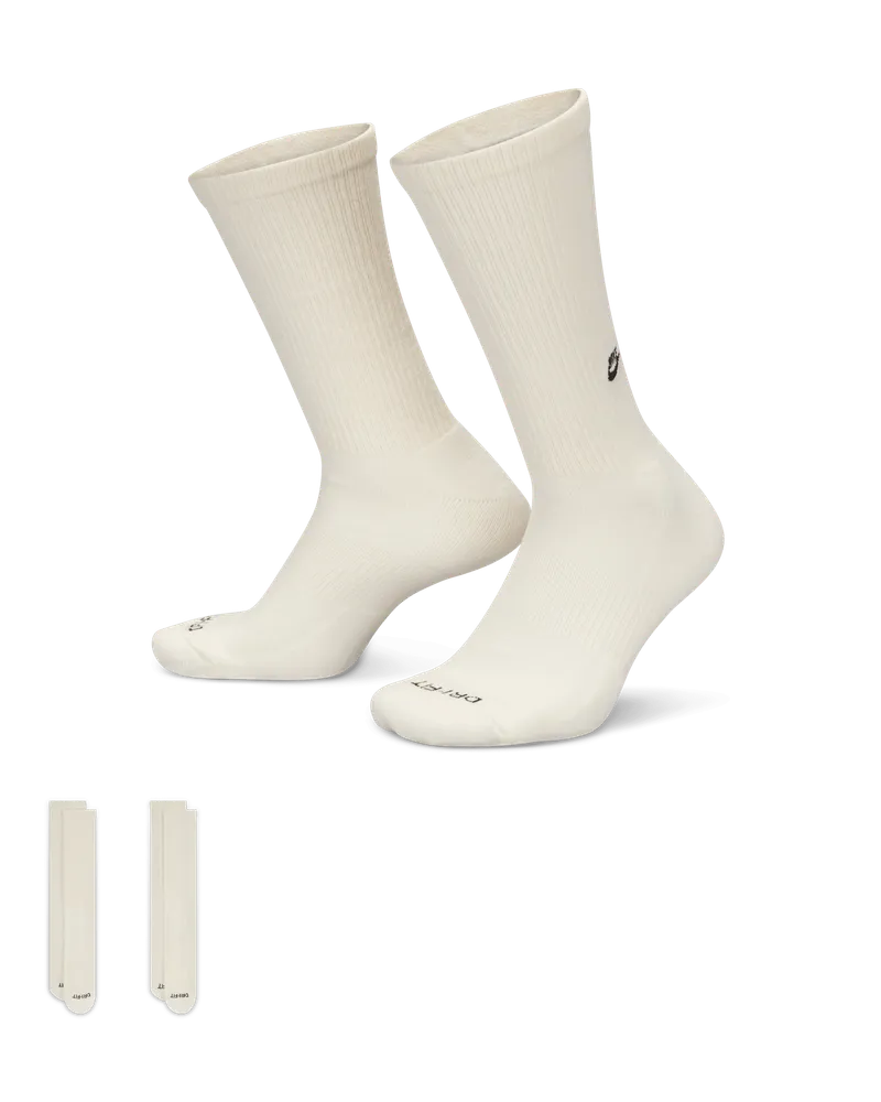 Nike Everyday Cushioned Crew-Socken (2 Paar) - Weiß Weiß