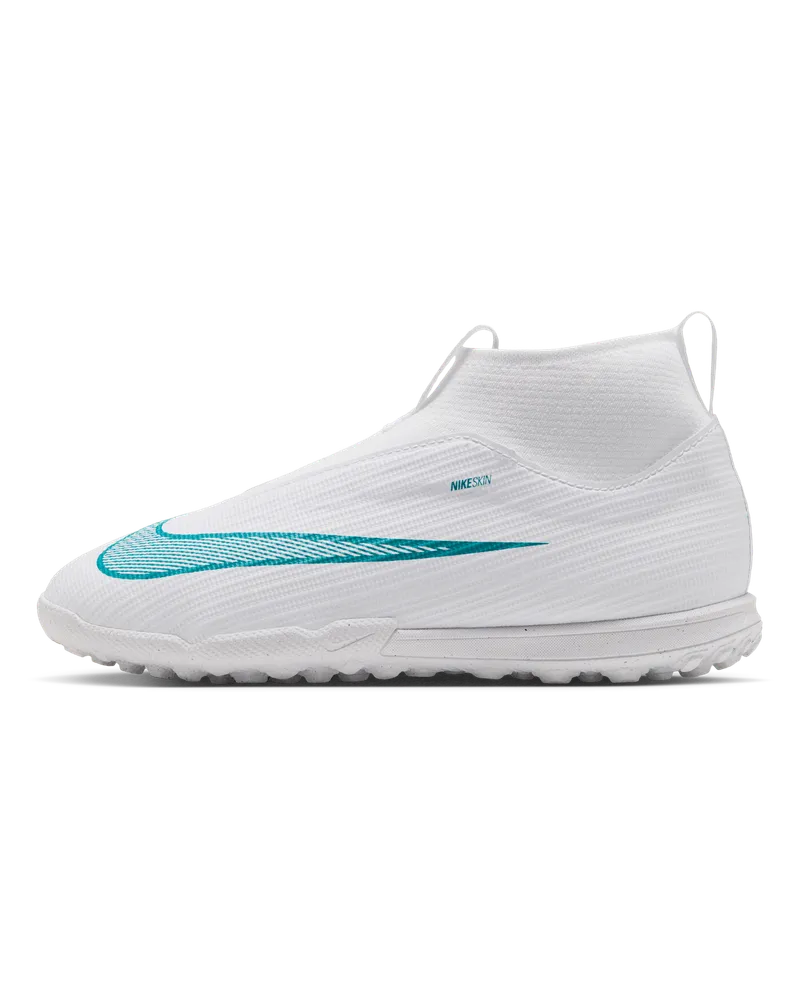 Nike Jr. Mercurial Superfly 11 Academy High-Top-Fußballschuh für Kunstrasen (ältere Kinder) - Weiß Weiß