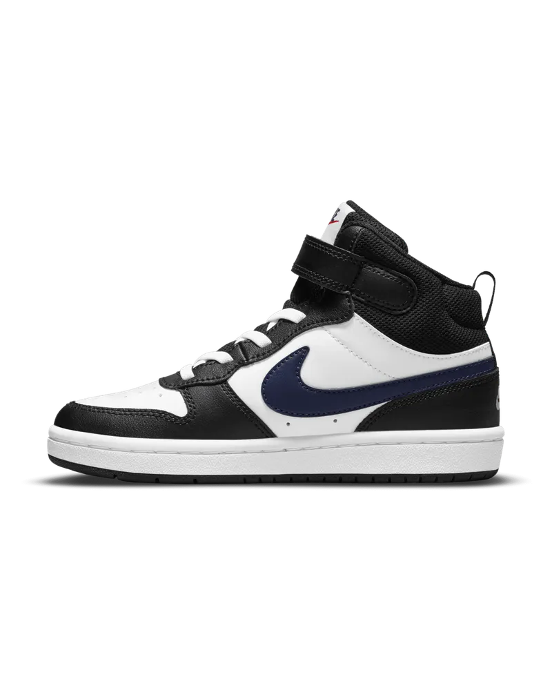 Nike Court Borough Mid 2 Schuh für jüngere Kinder - Weiß Weiß