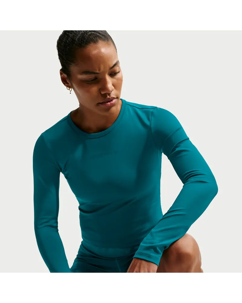 Nike Pro Sculpt Dri-FIT Longsleeve (Damen) - Blau Blau