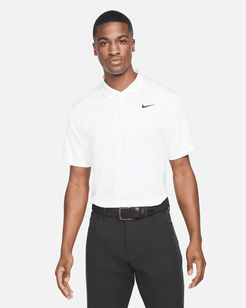 Nike Dri-FIT Victory Golf-Poloshirt für Herren - Weiß Weiß