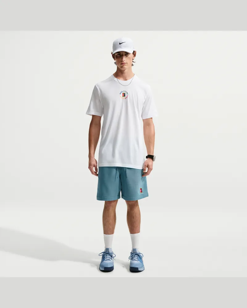 Nike Court Heritage Dri-FIT Fleece-Tennisshorts (Herren) - Blau Blau