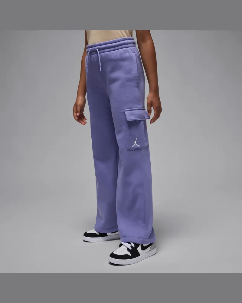 Jordan Brooklyn Fleece-Cargohose (ältere Kinder) - Lila Lila