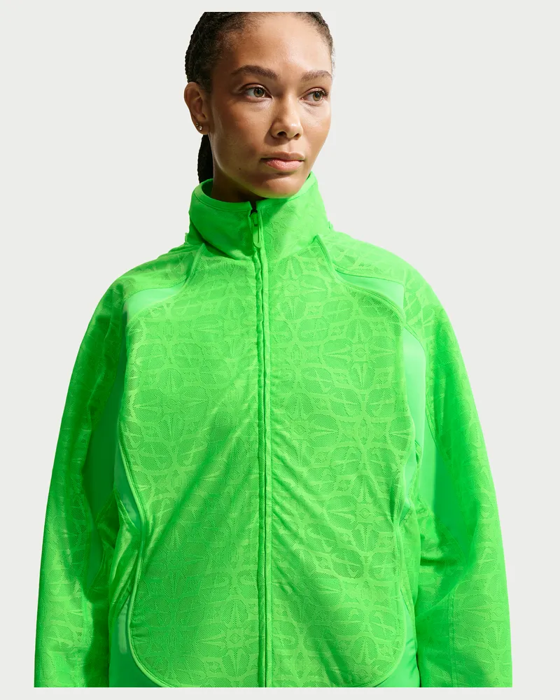 Nike Oversize-Track-Jacket mit Spitze (Damen) - Grün Grün
