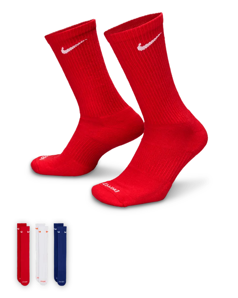 Nike Everyday Plus Cushioned Crew-Trainingssocken (3 Paar) - Multi-Color Multi-color