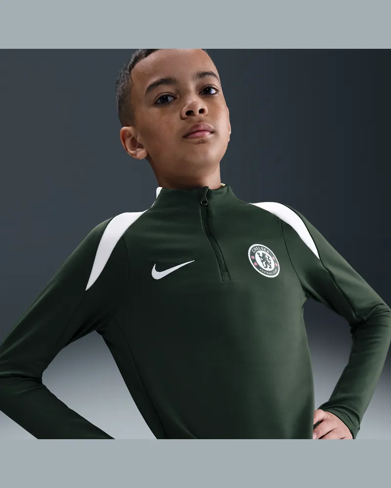 Nike FC Chelsea Strike  Dri-FIT Fußball-Drill-Oberteil für ältere Kinder - Grün Grün