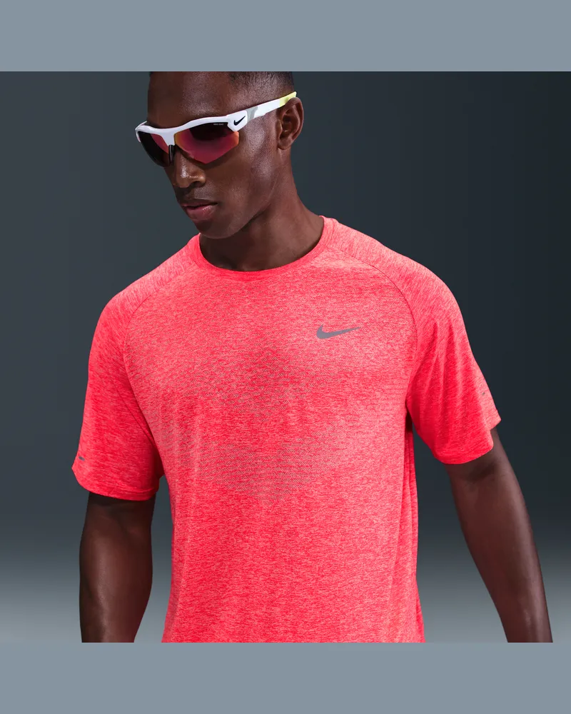 Nike Stride Dri-FIT ADV Kurzarm-Laufoberteil (Herren) - Rot Rot