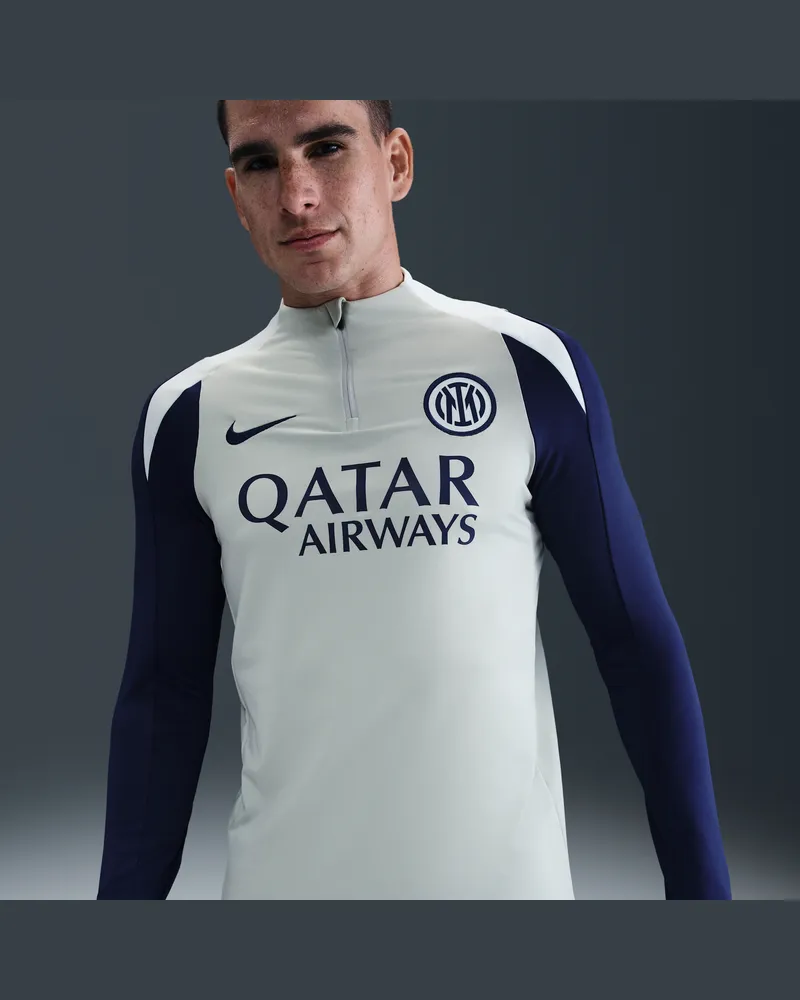 Nike Inter Mailand Strike Dri-FIT Fußball-Drill-Oberteil für Herren - Grau Grau