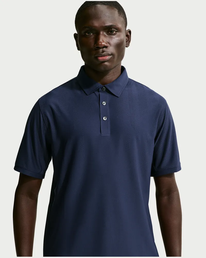 Nike Maßgeschneiderte Performance von  Dri-FIT Golf-Poloshirt (Herren) - Blau Blau
