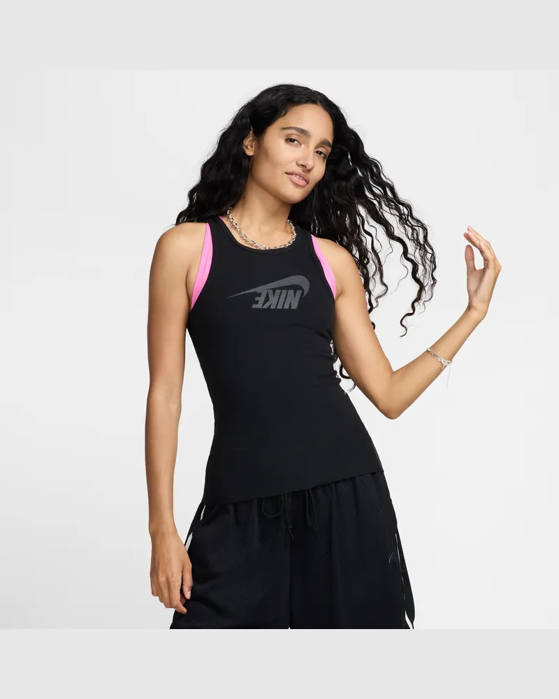 Nike Sportswear Ripp-Tanktop (Damen) - Schwarz Schwarz