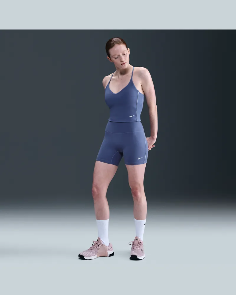 Nike One Bike Shorts (ca. 12,5 cm) (Damen) - Blau Blau