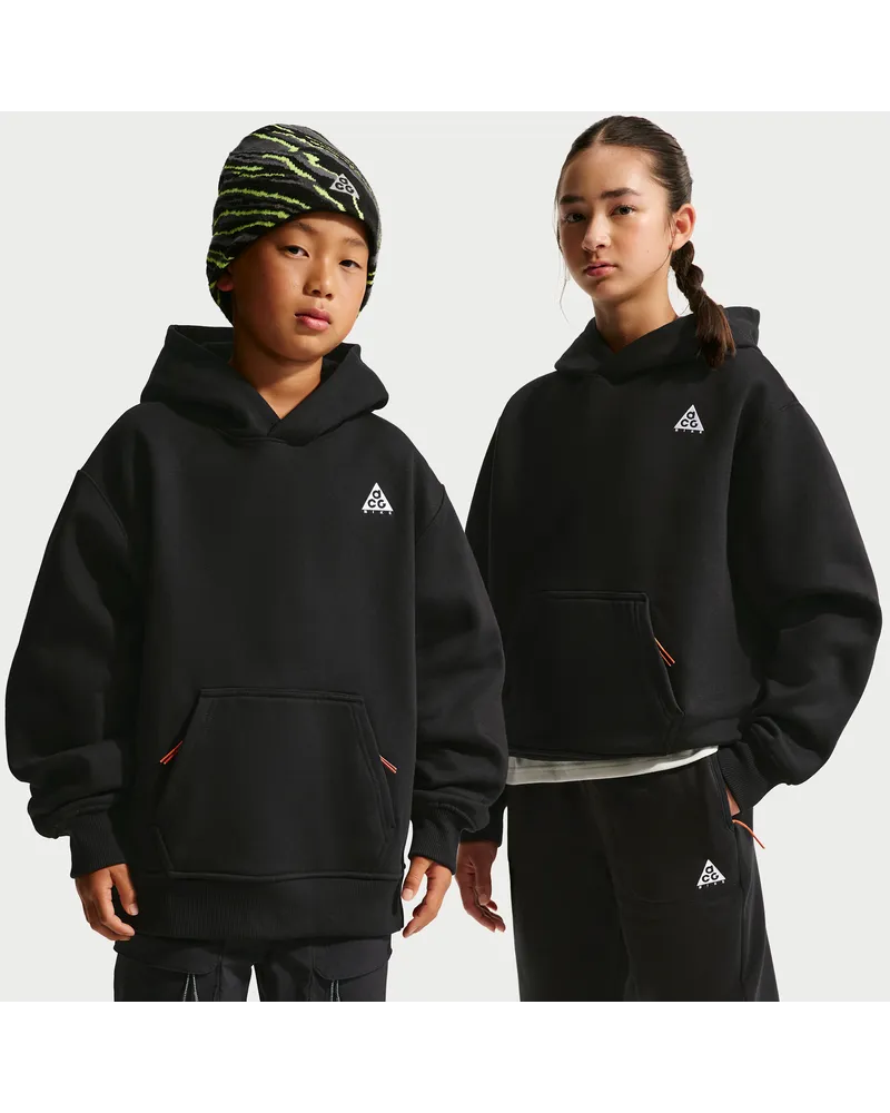 Nike ACG relaxter Fleece-Hoodie (ältere Kinder) - Schwarz Schwarz
