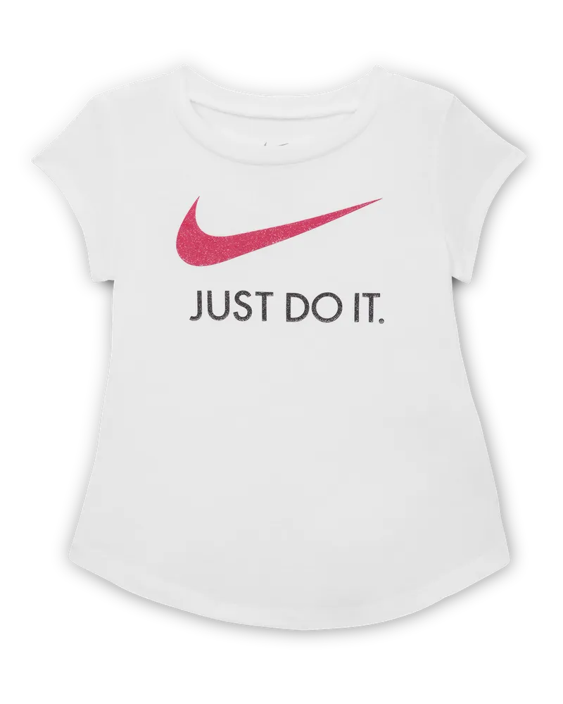 Nike Swoosh "Just Do It"-T-Shirt für Babys (12–24 M) - Weiß Weiß