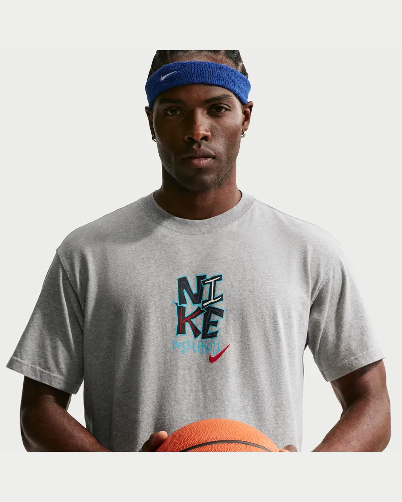Nike Basketball-T-Shirt (Herren) - Grau Grau