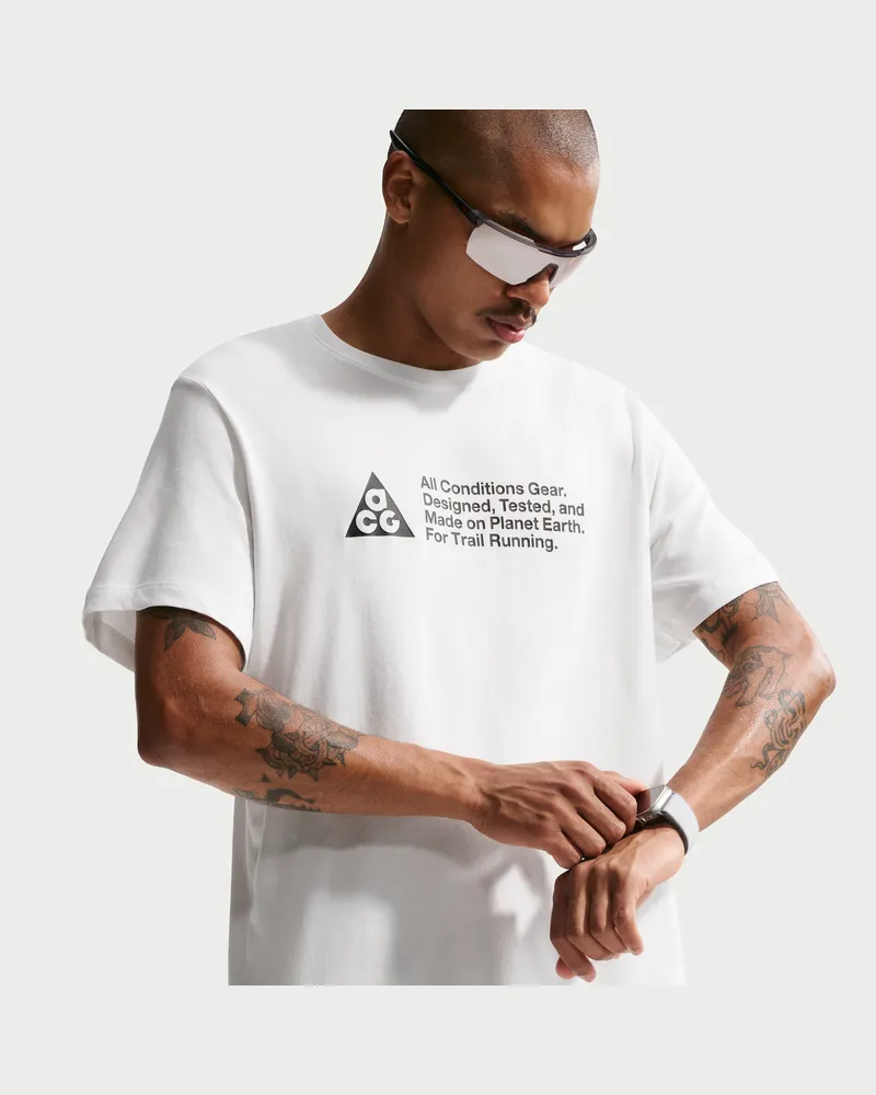 Nike ACG Dri-FIT Traillauf-T-Shirt (Herren) - Weiß Weiß