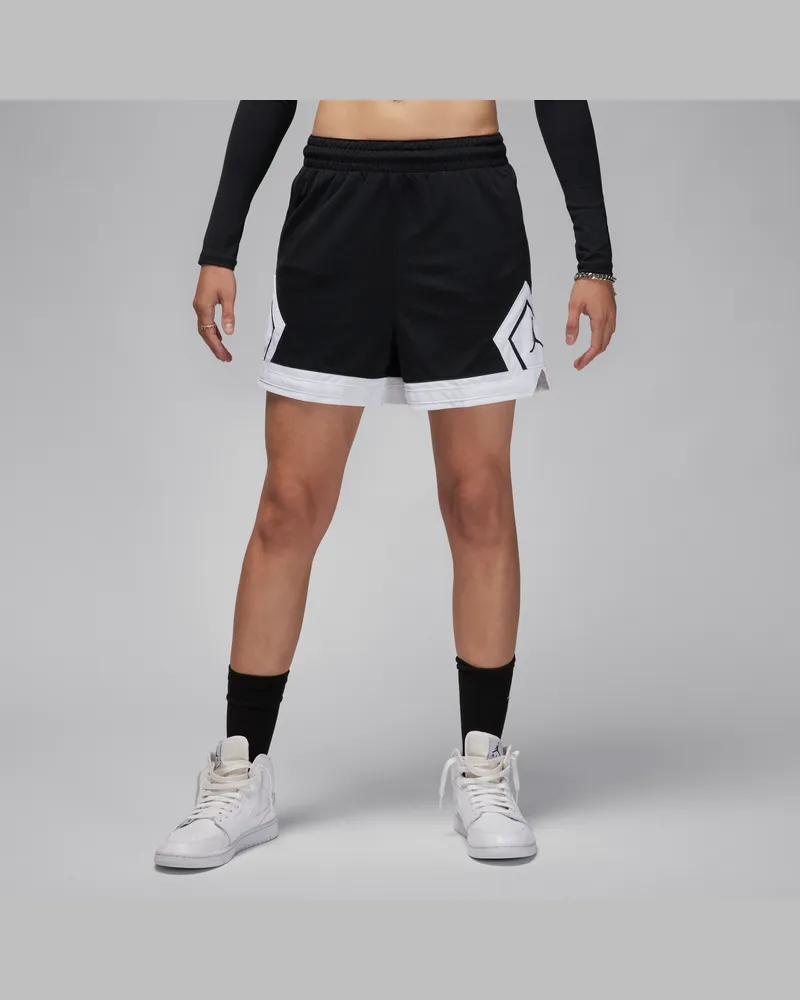 Nike Jordan Sport Diamond Shorts FüR Damen (Ca. 10 Cm) Schwarz